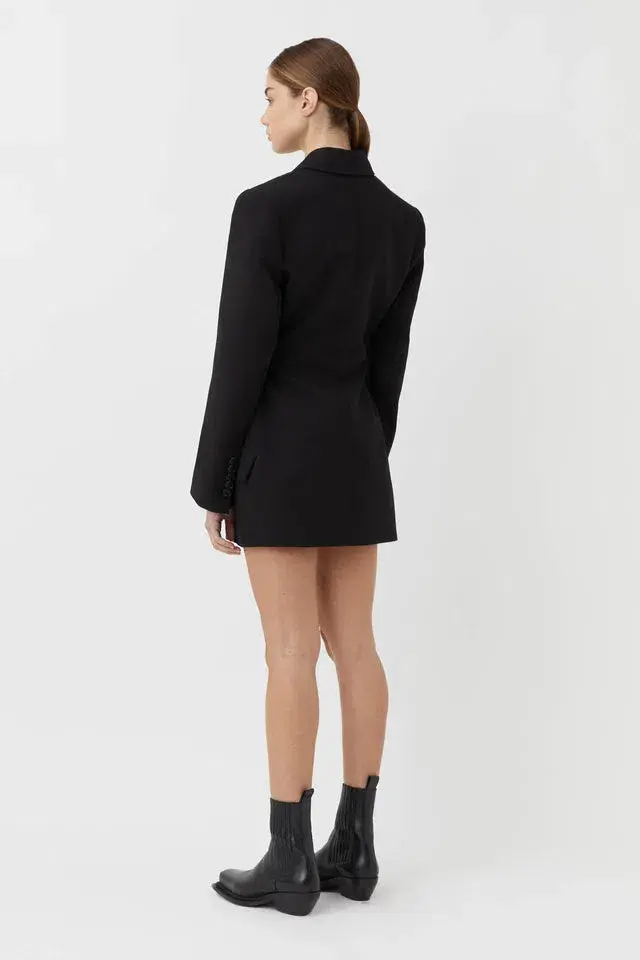 Camilla and Marc Camellia Tailored Cut Out Blazer Mini Dress Black Size 8 - Image 1