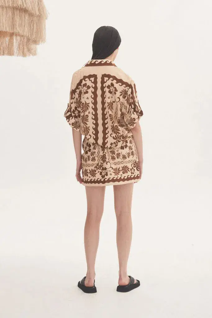 Alemais Tropics Shirt and Sarong Skirt Set Print Size 10/12 - Image 3