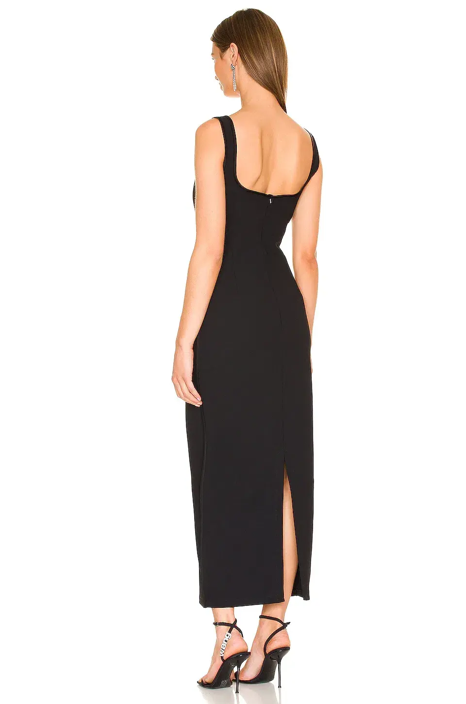 Paris Georgia Diamond Dress Black Size M/AU 10 - Image 4