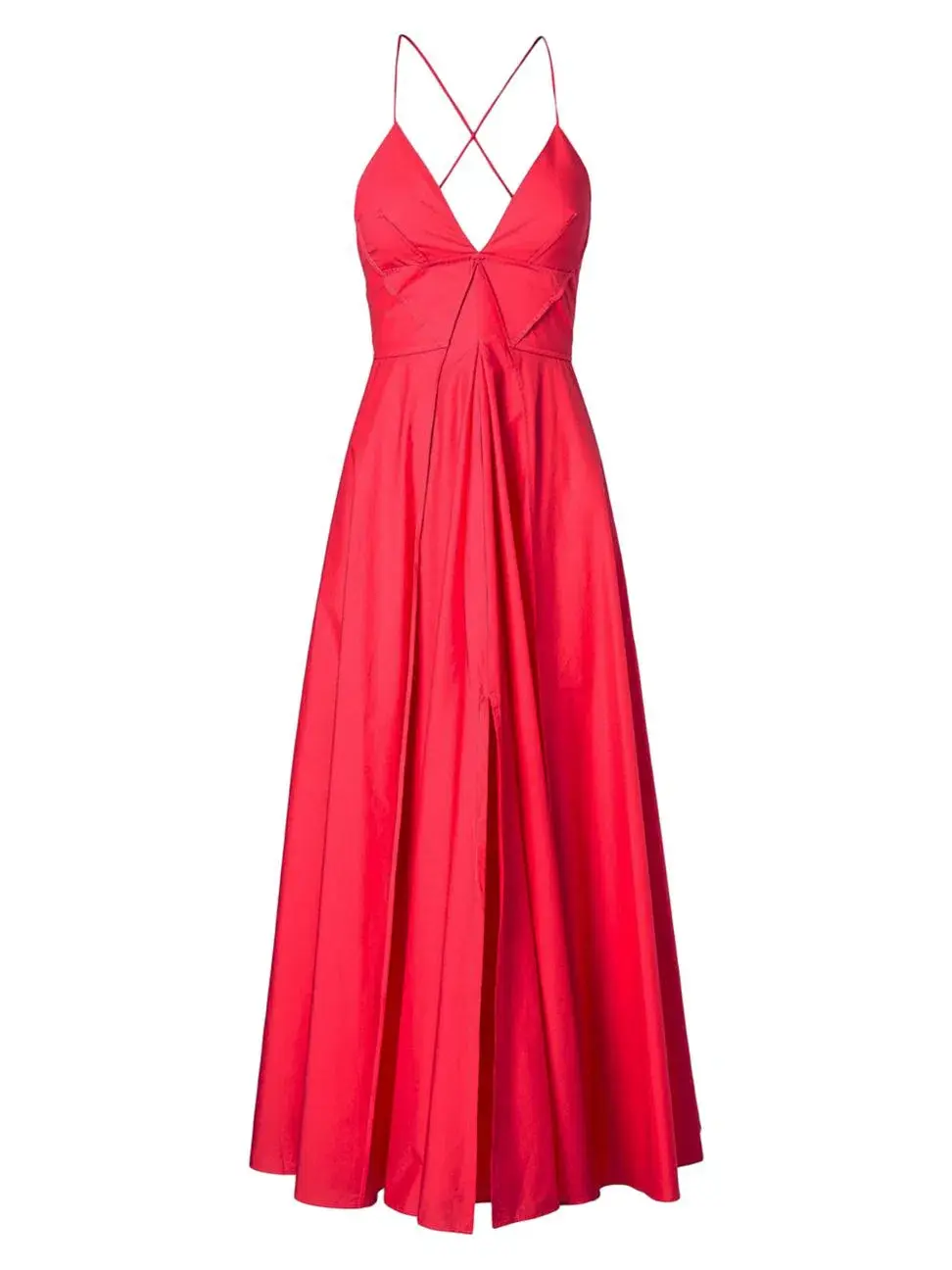 Scanlan Theodore Parachute Strappy Dress in Fuchsia Size 8 - Image 4