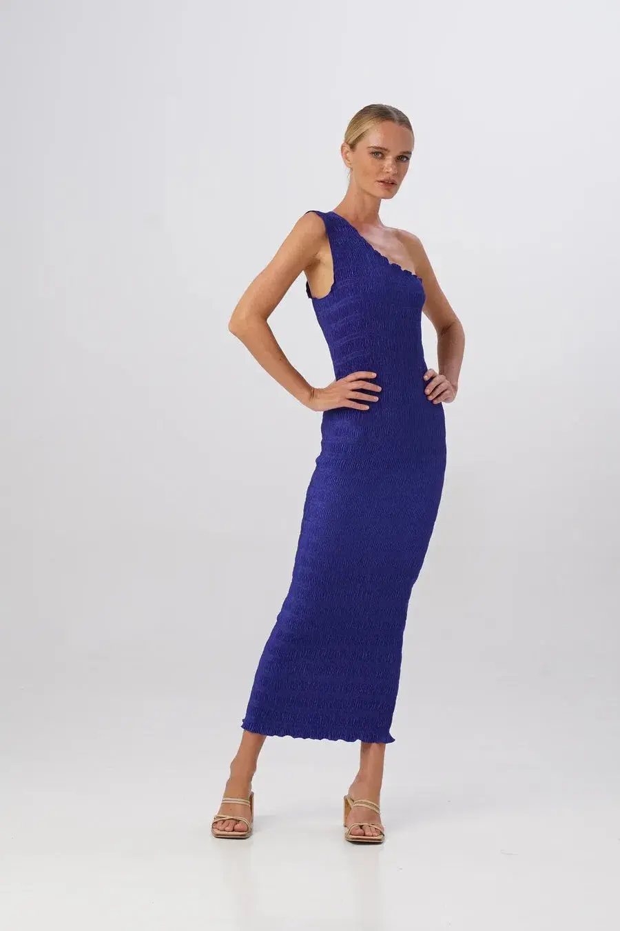 L’idée Gigi Smocking Gown Royal Size 8 - Image 1