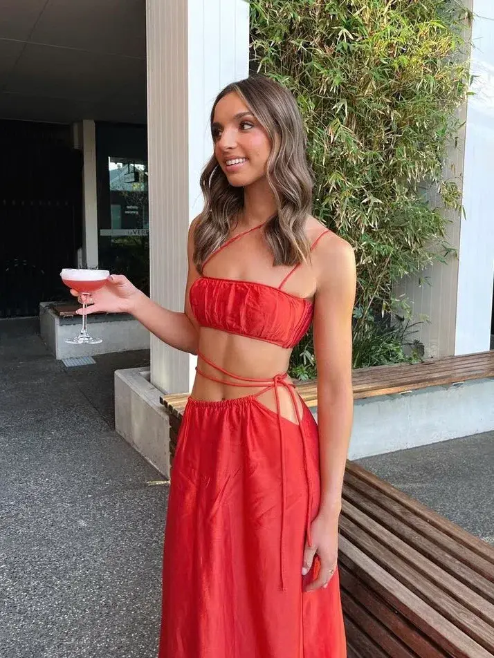 SIR The Label Lucelia Set Red Size 3 /Au 12 for rent on The Volte - main image