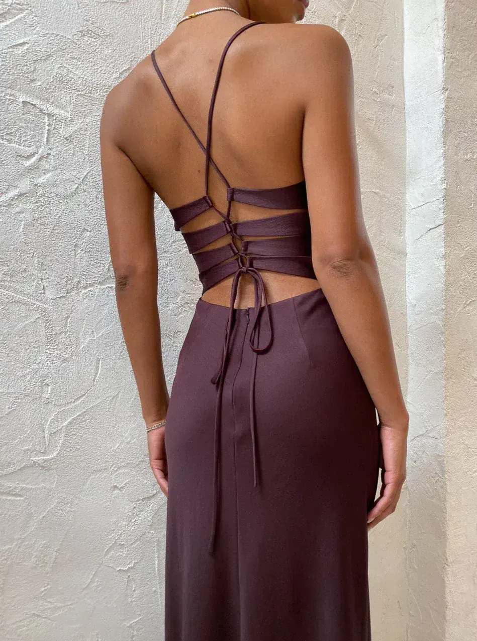 Manning Cartell Time To Shine Slip Dress In Truffle Size 12 - Image 2