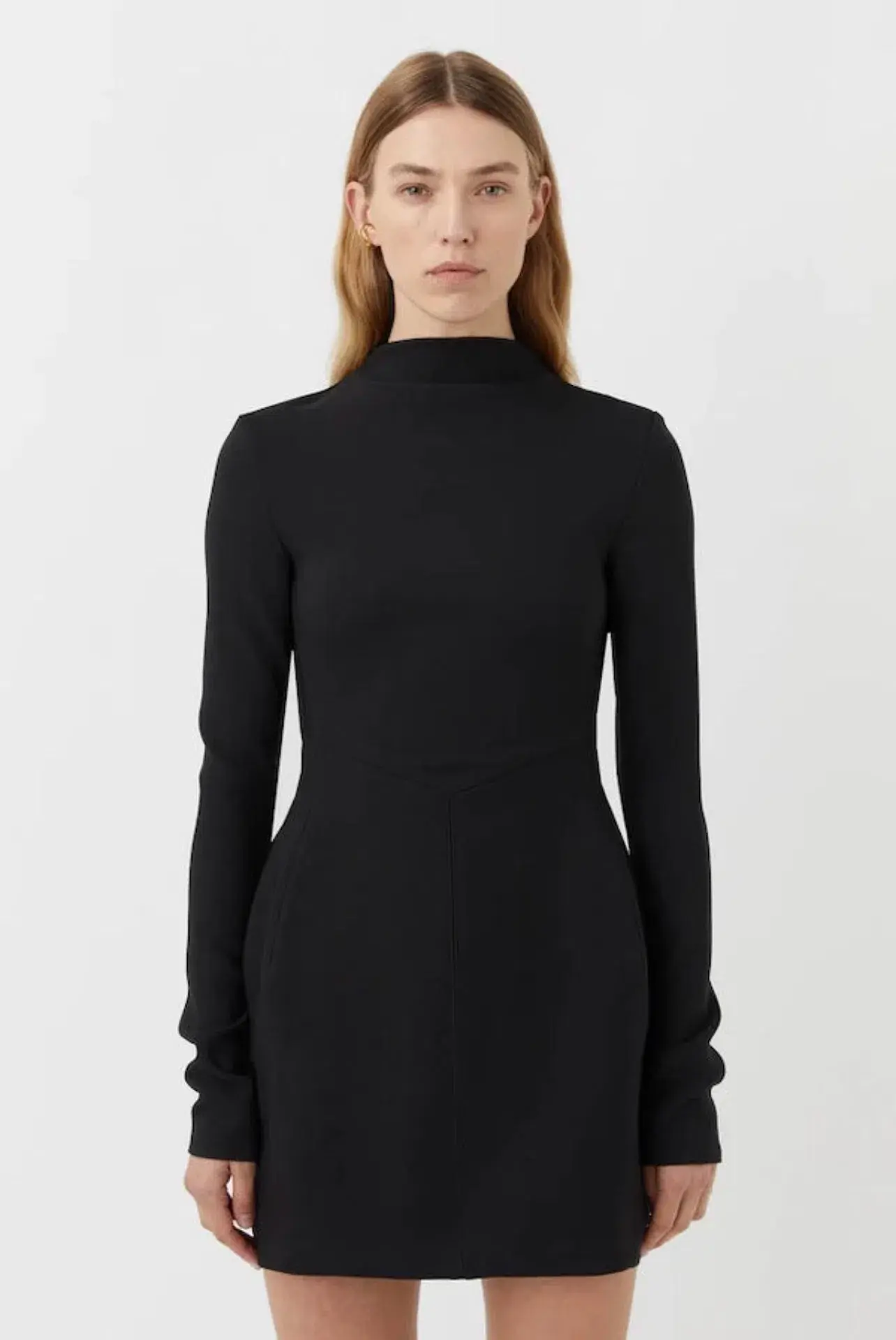 Camilla and Marc Gordon Long Sleeve Mini Dress Black Size 6  - Image 2