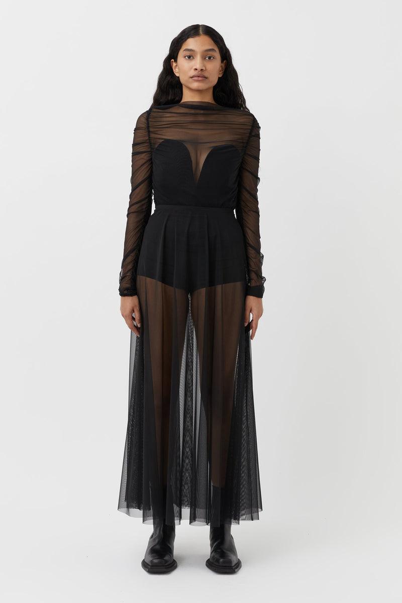 Camilla And Marc Cove Gathered Top and Maxi Skirt Set Black Size 10 - Image 1