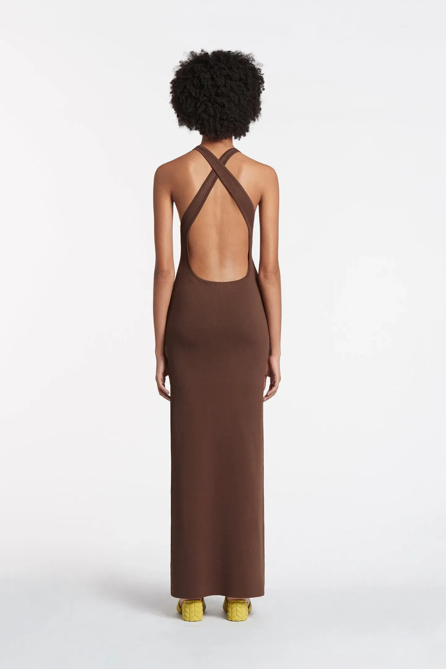 Sir The Label Aude Open Back Dress Brown Size 0 / AU 6 - Image 3