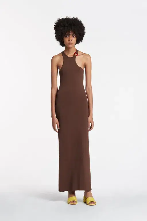 Sir The Label Aude Open Back Dress Brown Size 0 / AU 6 - Image 1