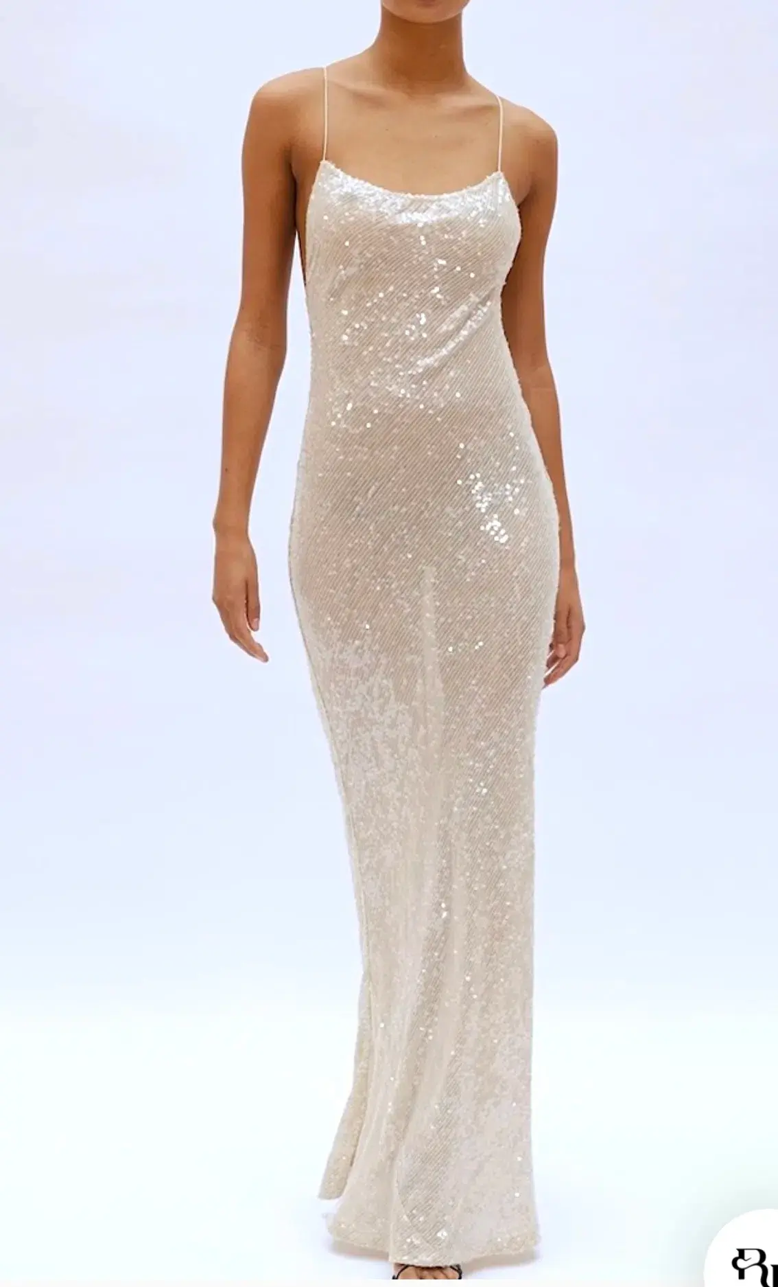 Rat & Boa Olympia Sequin Maxi Dress Ivory Size S / Au 8  - Image 5