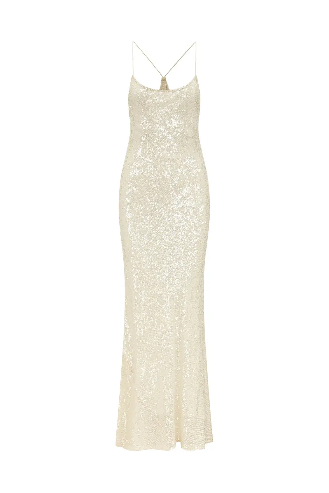 Rat & Boa Olympia Sequin Maxi Dress Ivory Size S / Au 8  - Image 7