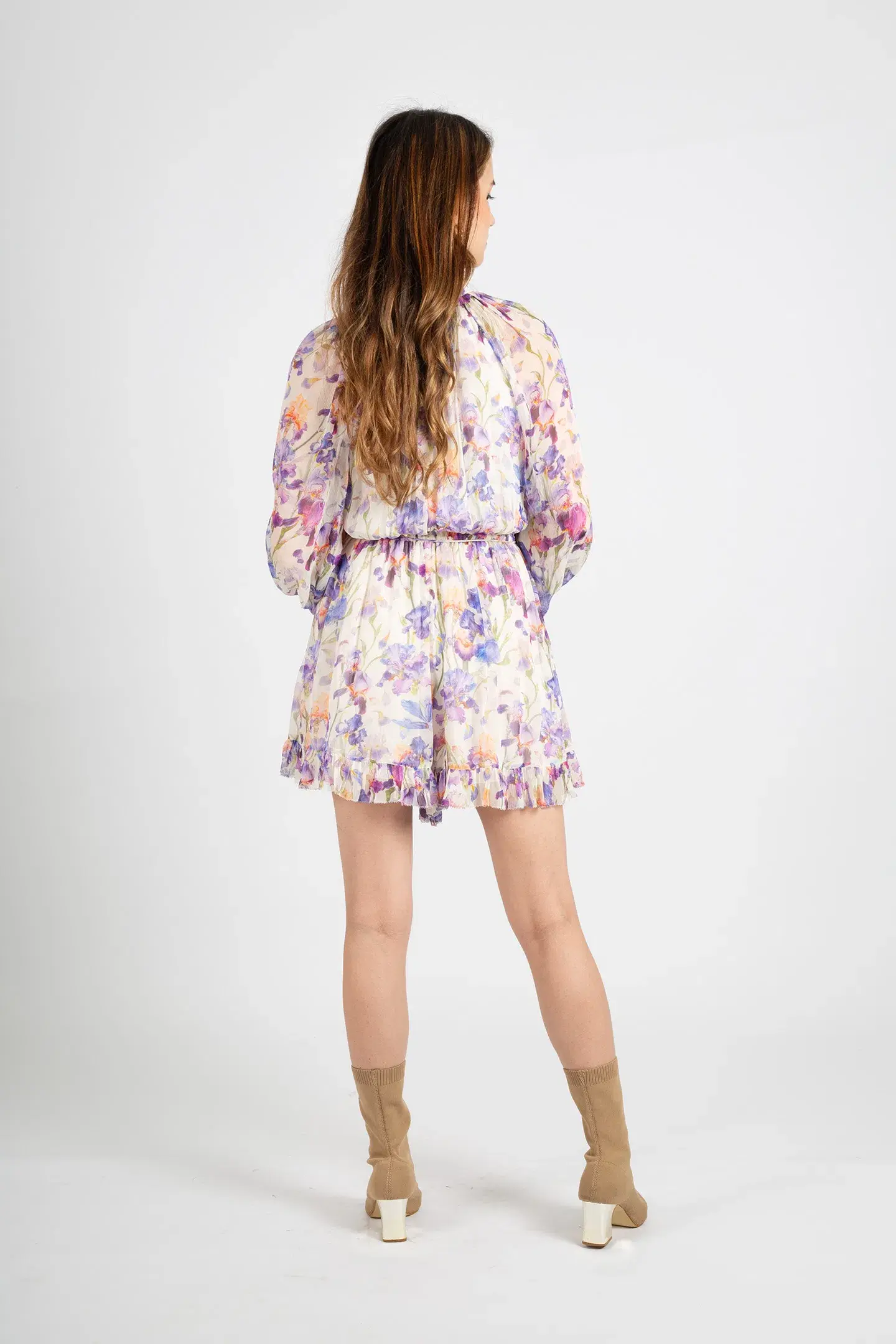 Zimmermann Tama Ruffle Mini Dress Floral Size 0 / AU 8 - Image 6