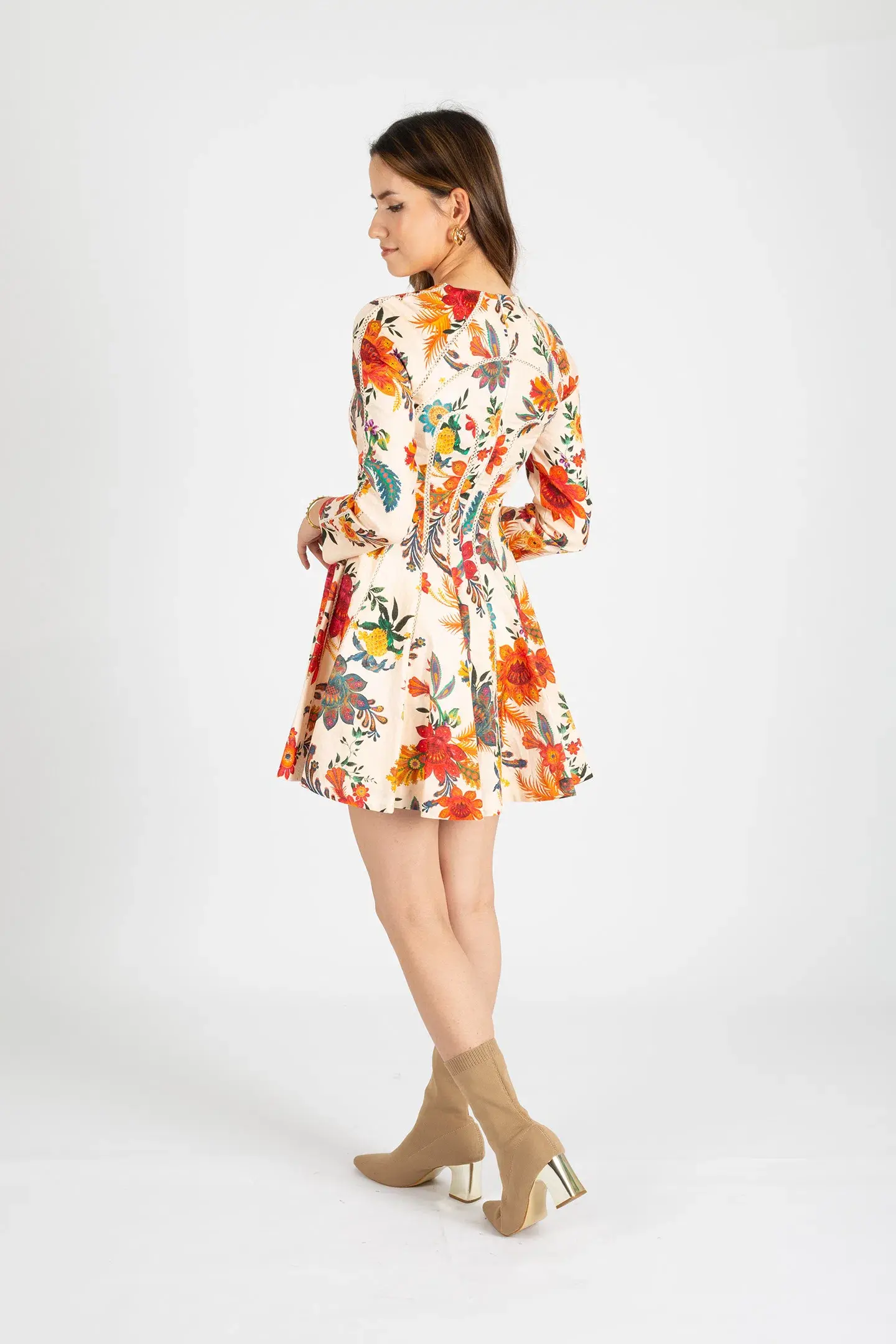 Zimmermann Ginger Fit & Flare Mini Dress Floral Size 0 / AU 8 - Image 3