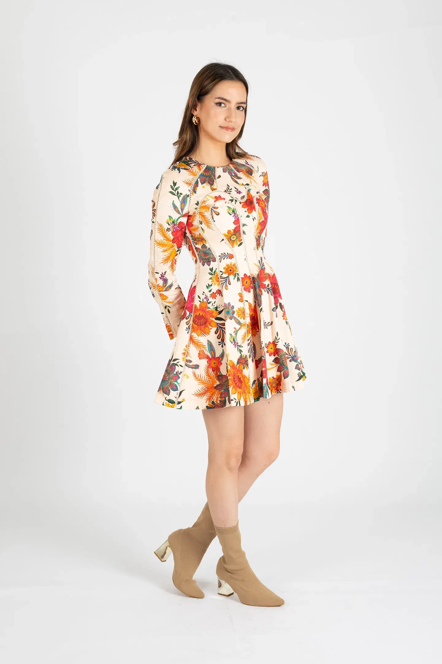 Zimmermann Ginger Fit & Flare Mini Dress Floral Size 0 / AU 8 - Image 2