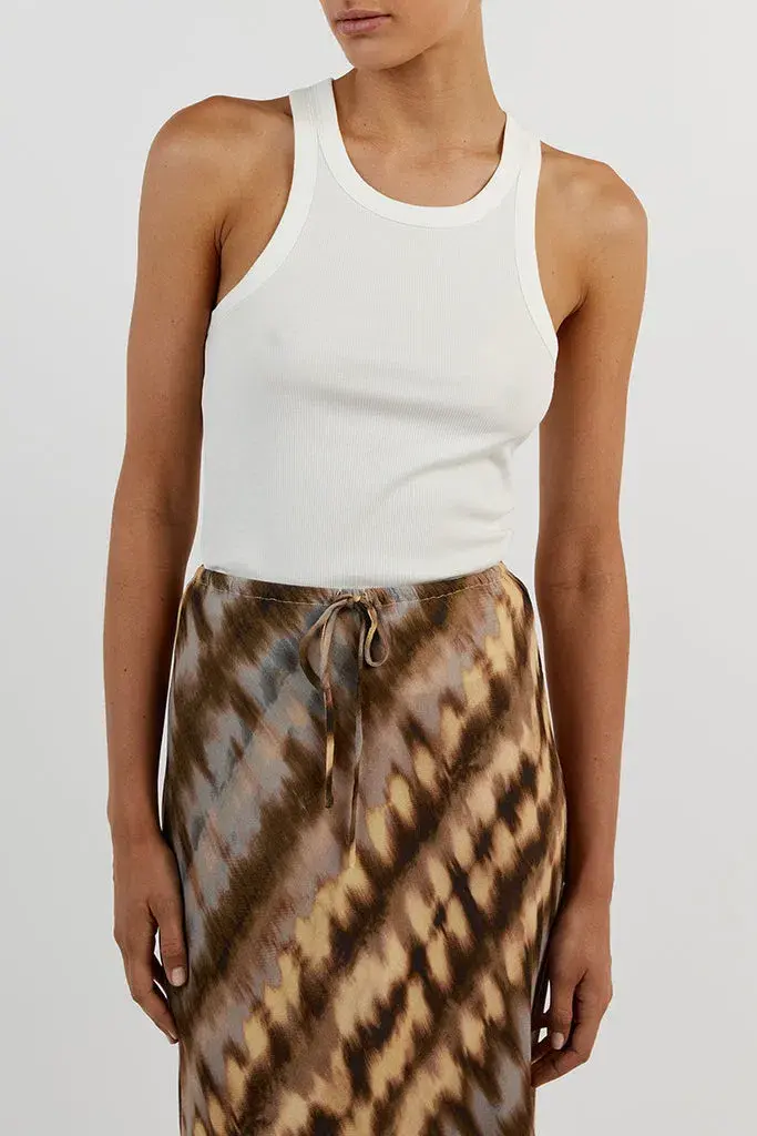 Dissh Gabi Drawstring Midi Skirt Tie Dye Multi Size AU 10 for rent on The Volte - main image