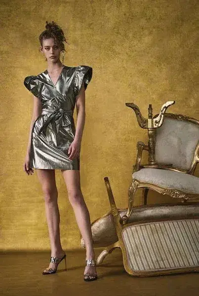 Sass & Bide Night at the Ritz Dress Gold Size AU 14 - Image 1