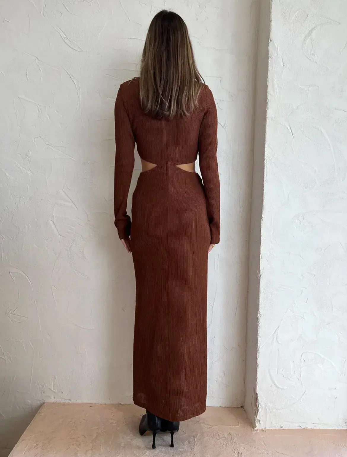 Camilla and Marc Haywood Twisted Dress in Cocoa Brown Size XS / AU 6  - Image 3