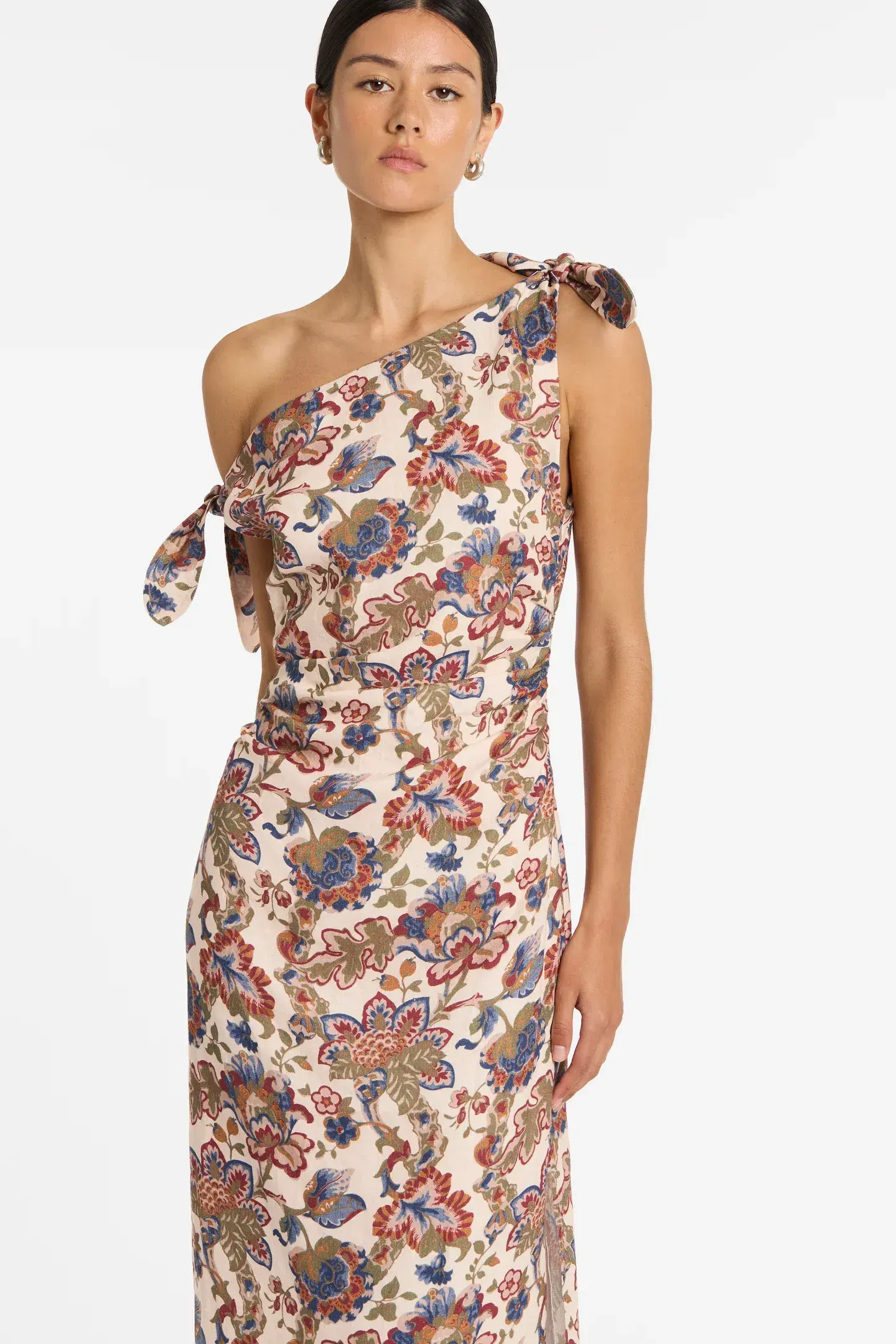 Sir The Label Bettina Off Shoulder Dress In Wiltshire Floral Sir Size 3 / AU 12 - Image 5