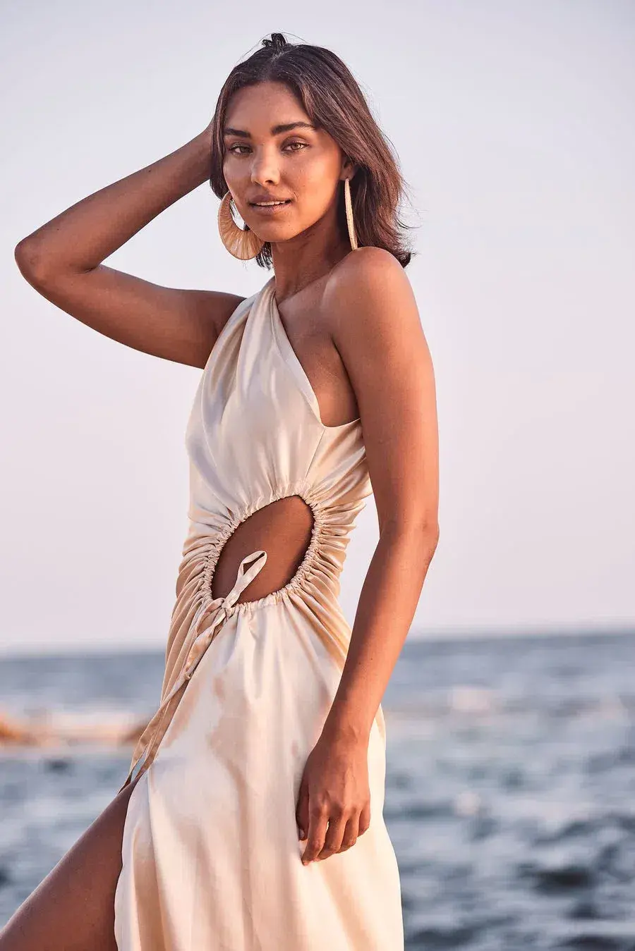 Sonya Moda Nour Ocean Pearl Maxi Dress Size AU 12 for rent on The Volte - main image