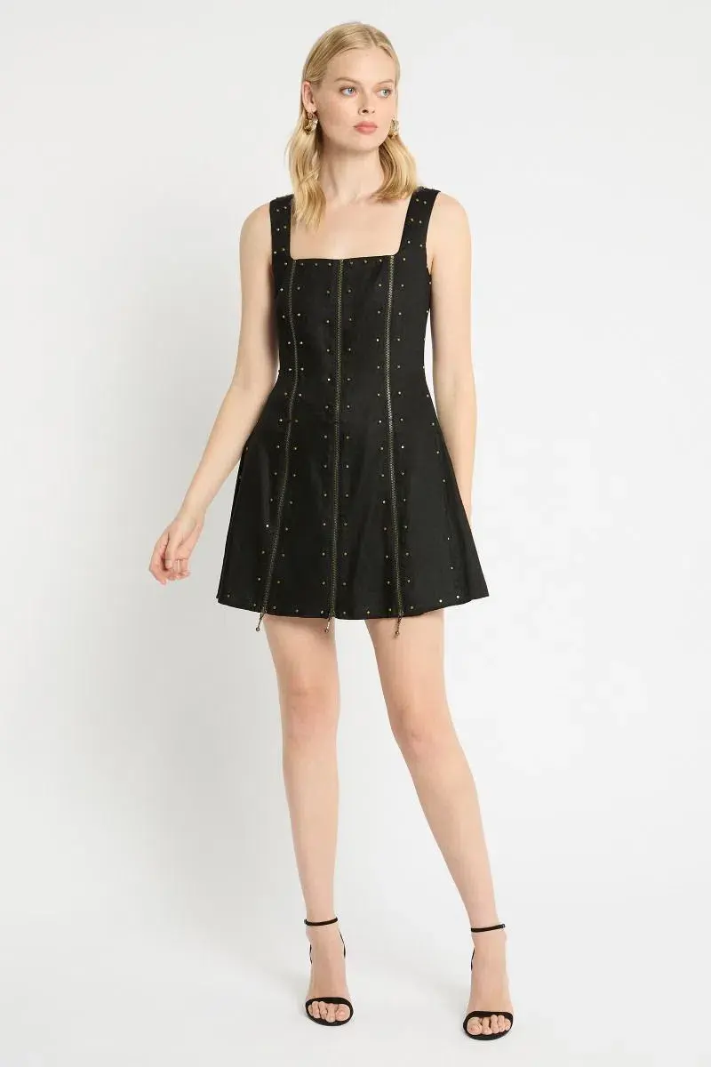 Sass and Bide Abstract After Dark Dress Faded Black Size 4 - Image 1