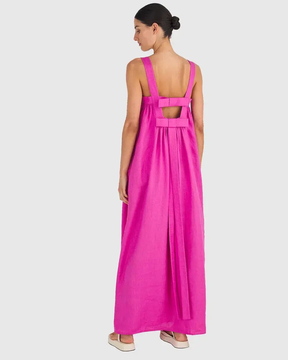 Oroton Bow Detail Sundress Pink Size AU 12 - Image 3