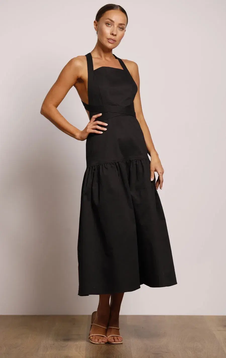 Pasduchas Mangrove Midi Dress Black Size 10 - Image 1