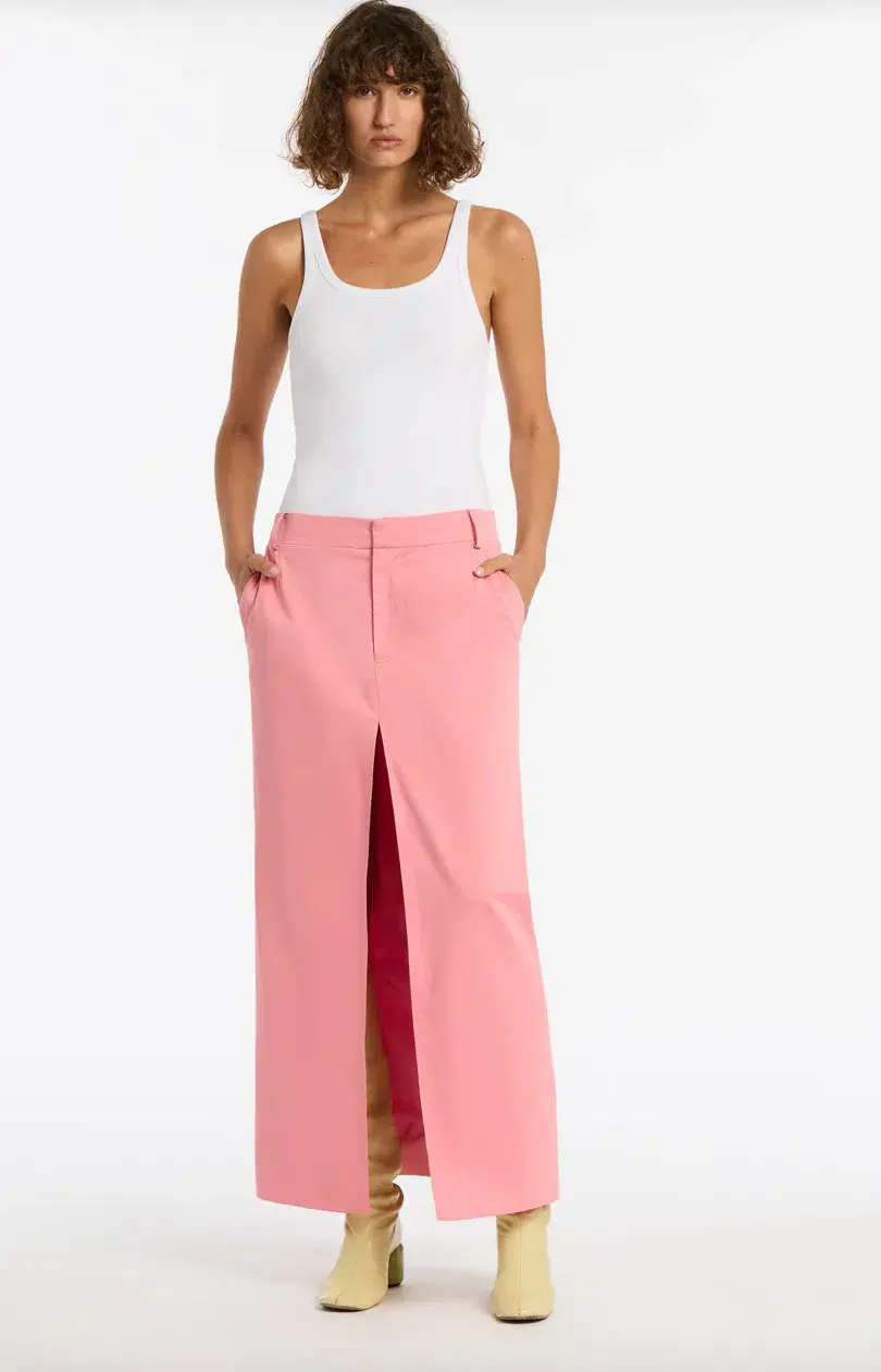 Sir The Label Giacomo Split Skirt In Pink Size 0P / AU 4 - Image 3