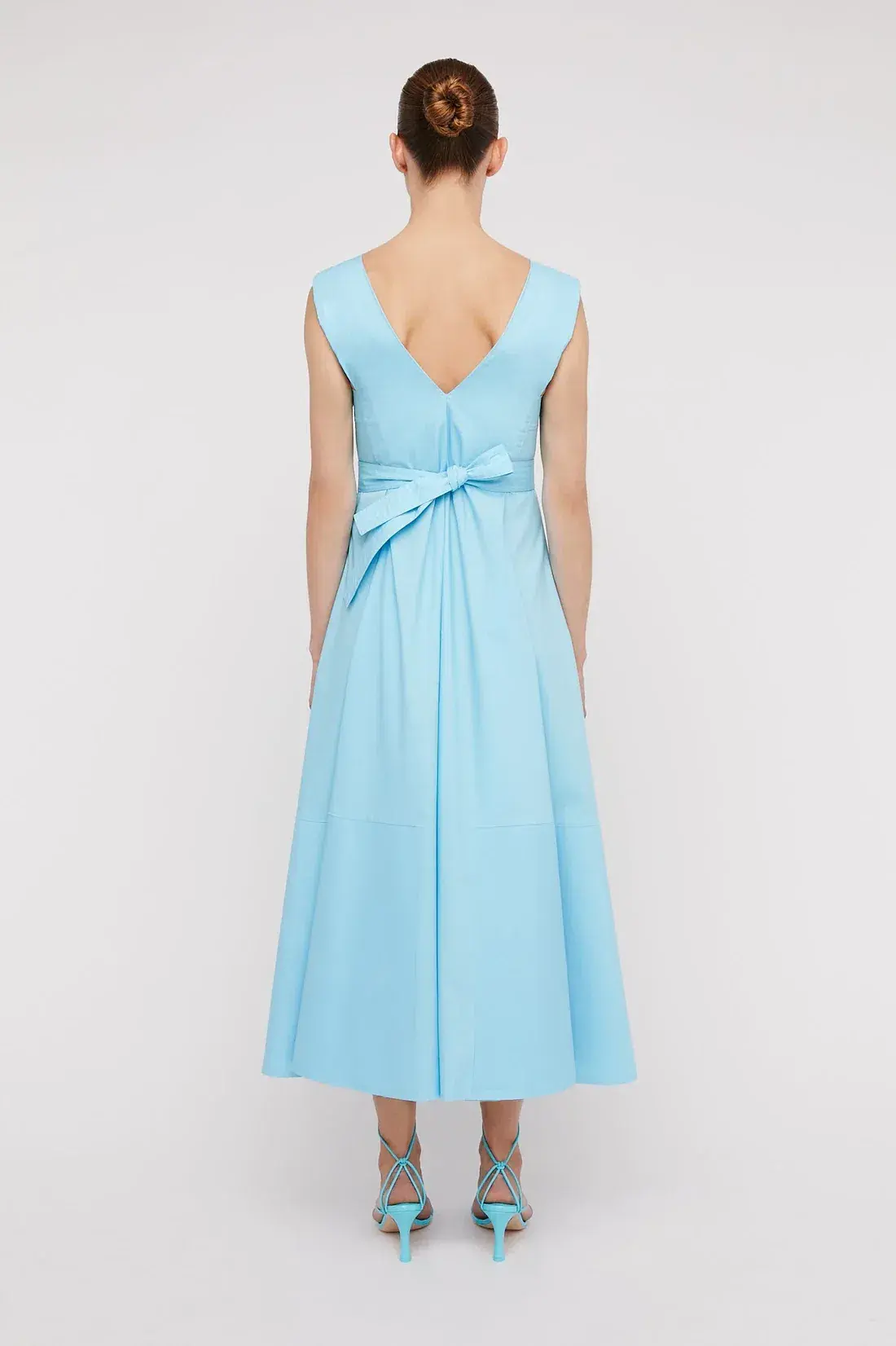 Scanlan Theodore Parachute Panelled Dress Blue Size 8 / S - Image 3