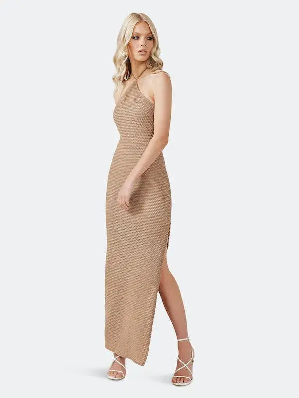 Derma Department Mari Dress Latte Size 10 - Image 1