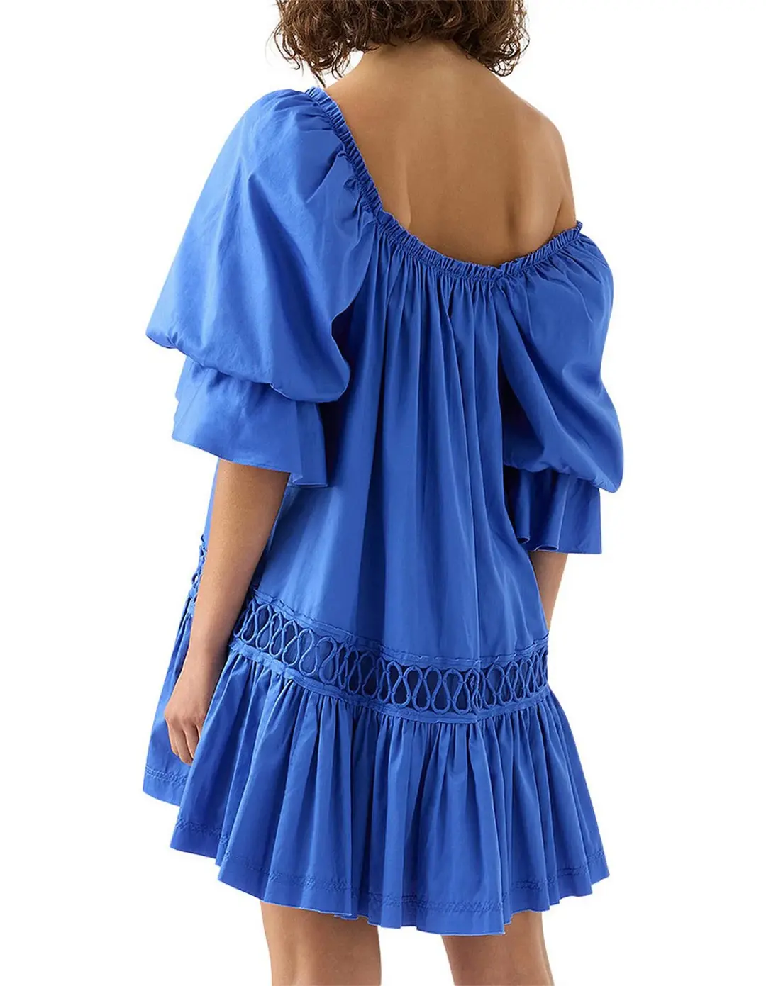 Aje Inspiration Mini Dress in Blue Size 10 for rent on The Volte - main image