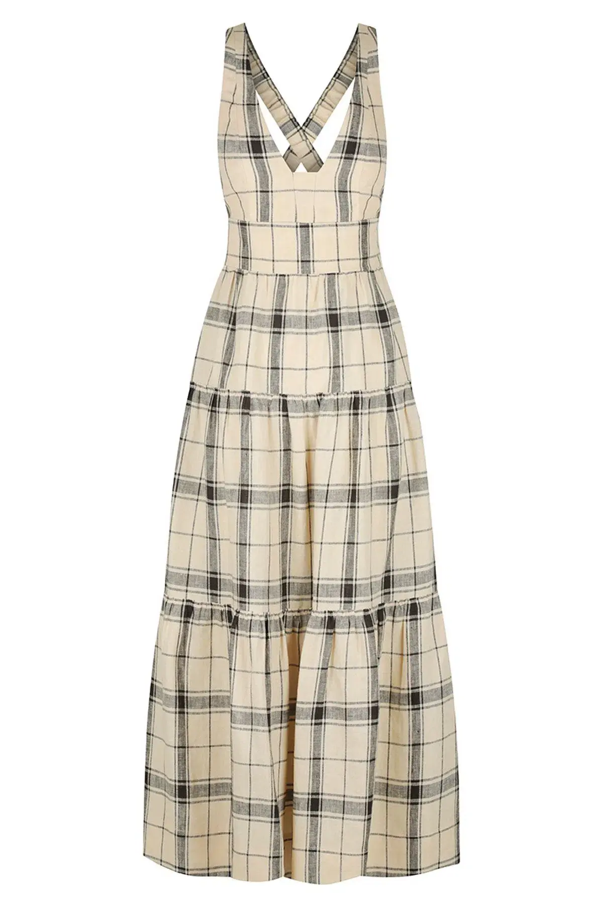 Shona Joy Indra Plunged Crossback Midi Dress Print Size 10 - Image 3