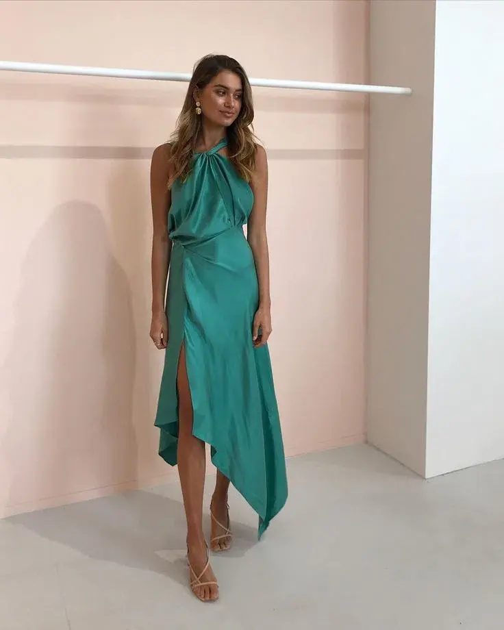 One Fell Swoop Audrey Midi Dress Emerald Green Size 10 - Image 1
