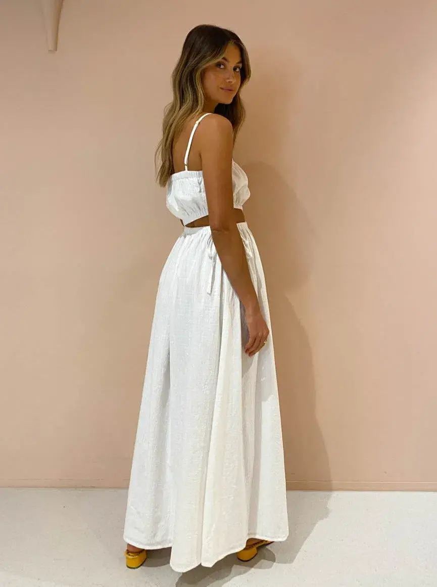 By Nicola Carnival Maxi Dress White Size 10 - Image 5