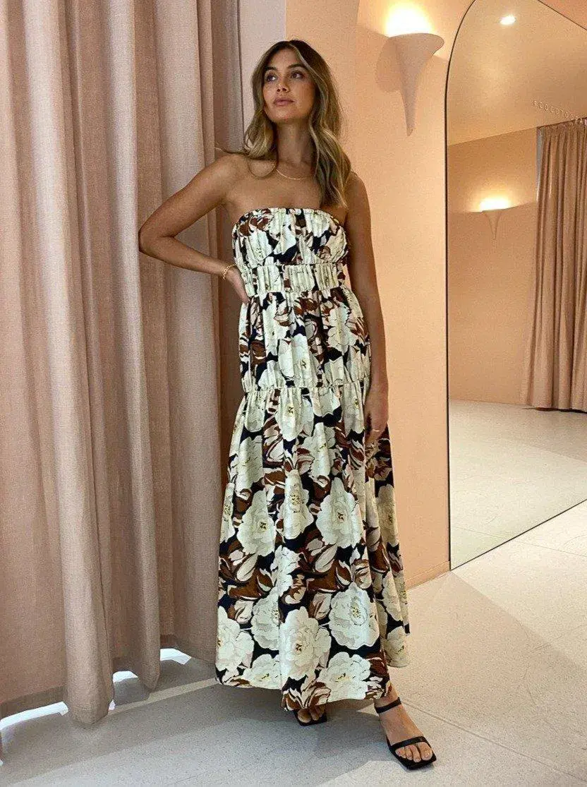Sir The Label Vivienne Strapless Gown Cream Size 1 / AU 8 - Image 2