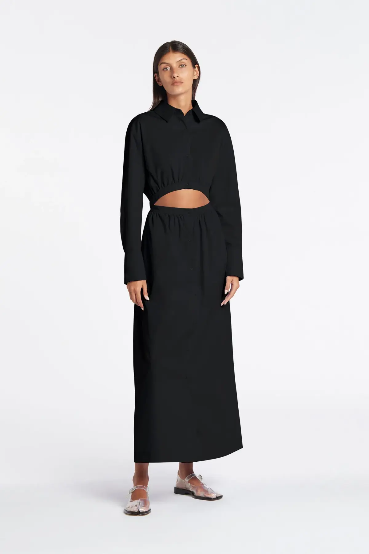 Sir The Label Ilkin Deconstructed Shirt Dress Black Size 1 / AU 8  - Image 1