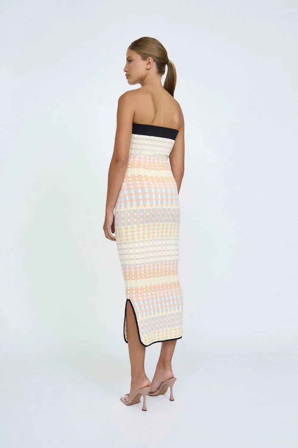 By Johnny Gia Geo Knit Midi Dress Multi Size AU 10 - Image 2
