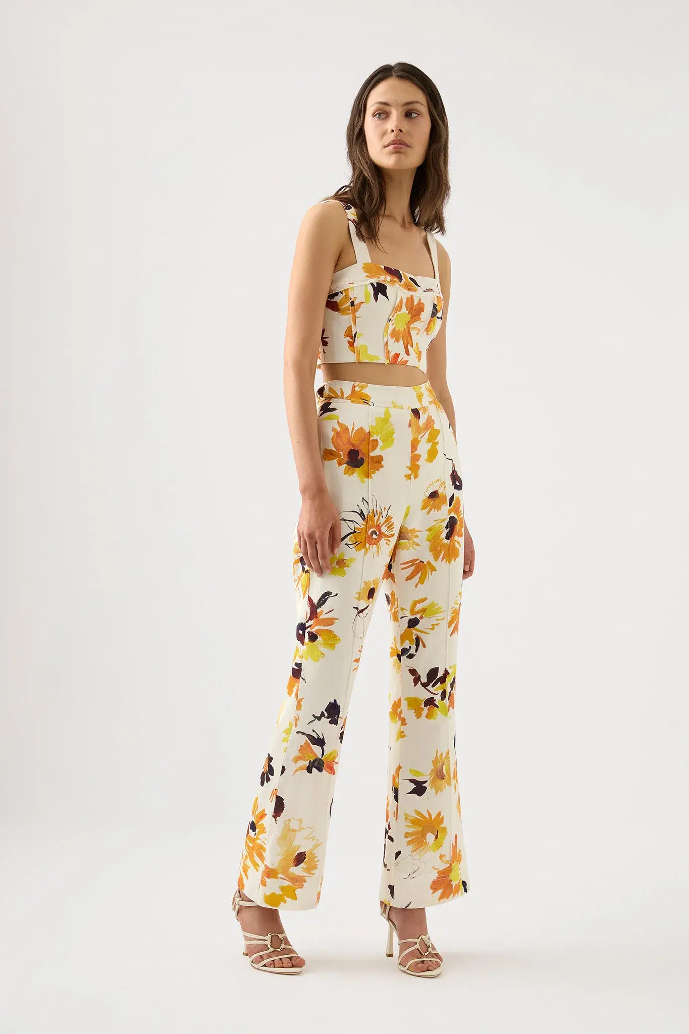 Aje Impressionist Flared Pant Multi Size AU 10 - Image 1