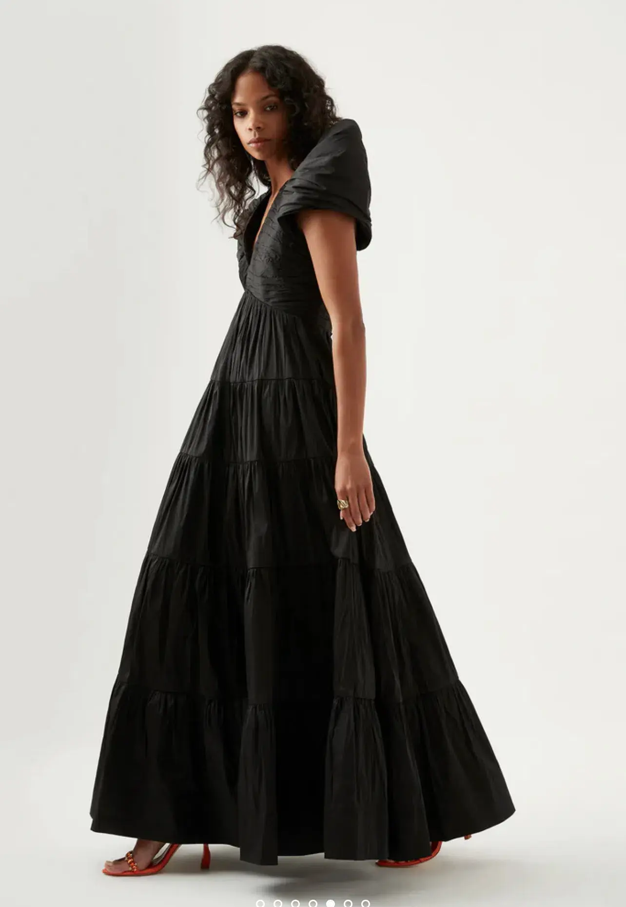Aje Statuesque Tiered Gown Black Size 12  - Image 3