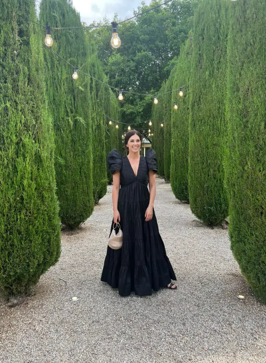 Aje Statuesque Tiered Gown Black Size 12  - Image 1
