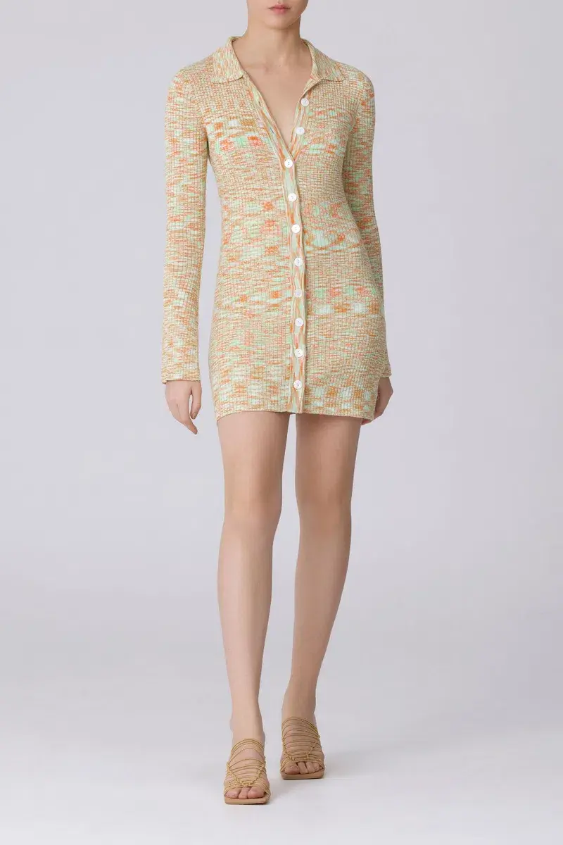 C/MEO Collective Solstice Knit Dress Sherbet Marle Size 10 - Image 3