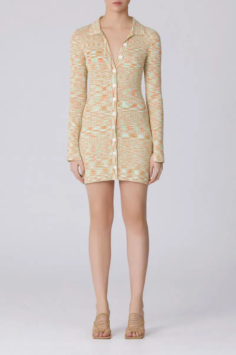 C/MEO Collective Solstice Knit Dress Sherbet Marle Size 10 - Image 4