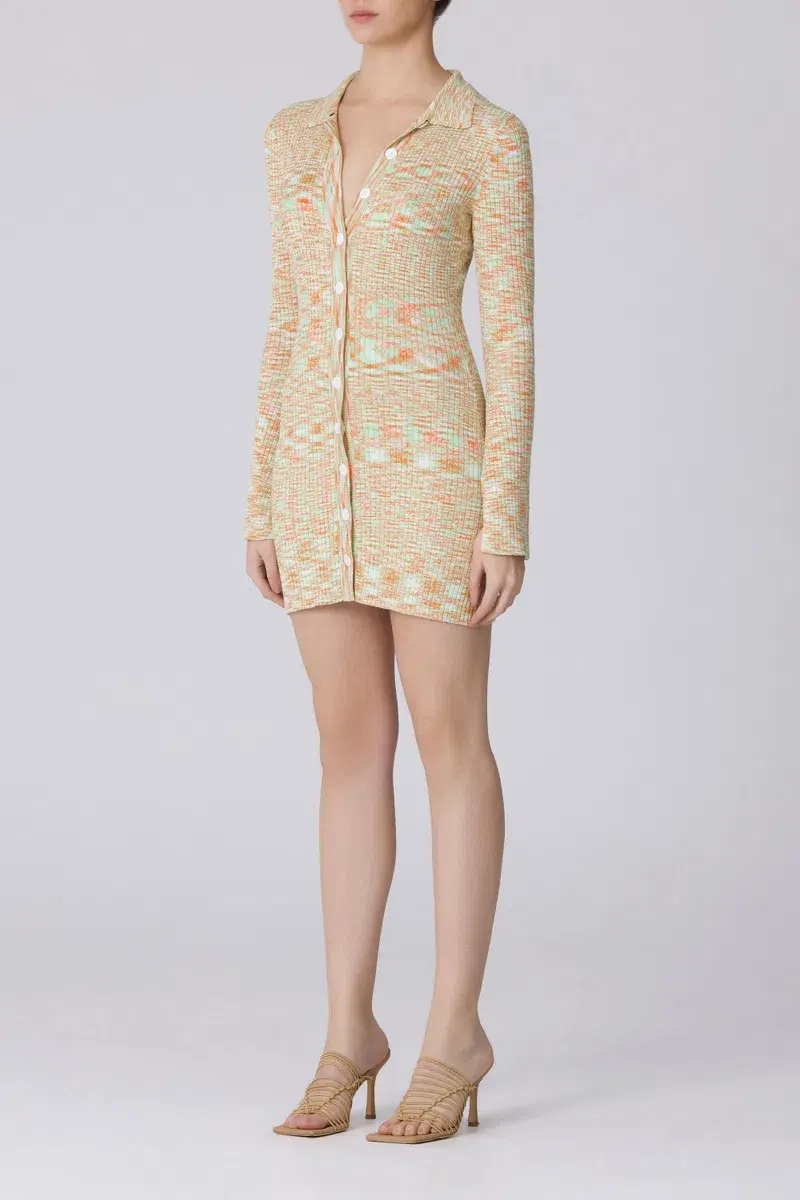 C/MEO Collective Solstice Knit Dress Sherbet Marle Size 10 - Image 2