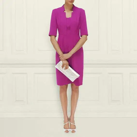 L.K. Bennett Detroit Sheath Dress Violet Size AU 6 - Image 1