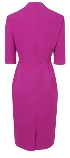L.K. Bennett Detroit Sheath Dress Violet Size AU 6 - Image 3