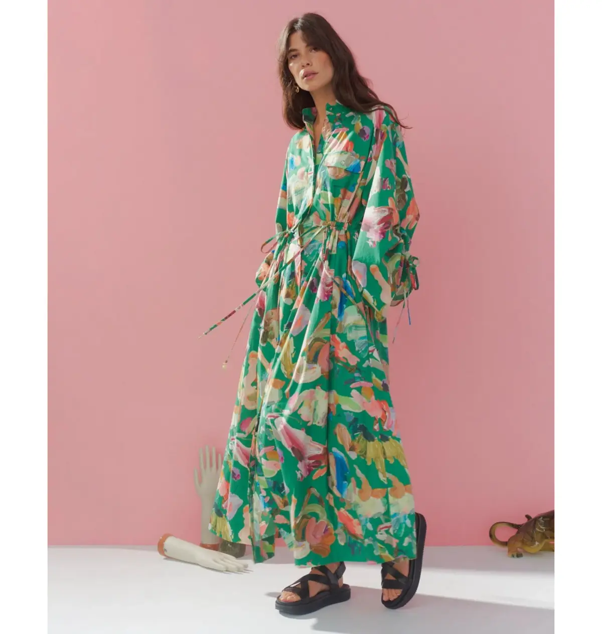 Alemais Arlo Shirtdress Green Size M / AU 10 - Image 1