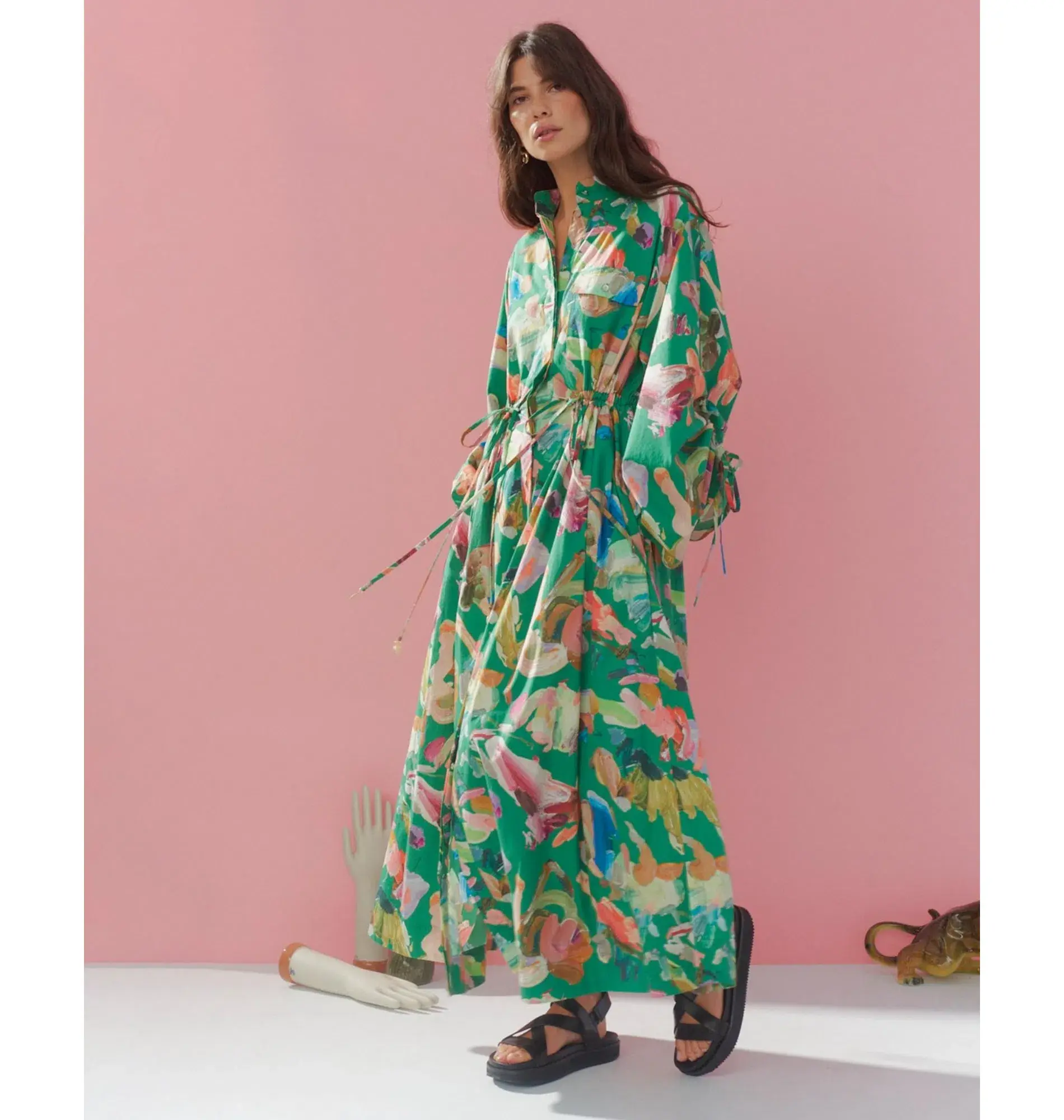 Alemais Arlo Shirtdress Green Size M / AU 10 - Image 1