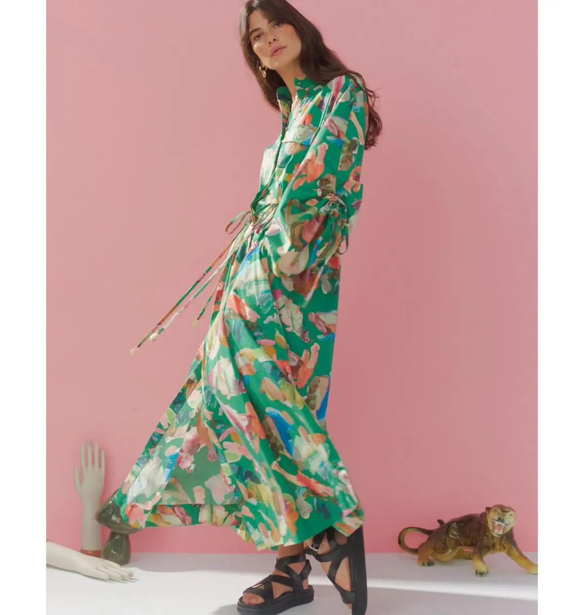 Alemais Arlo Shirtdress Green Size M / AU 10 - Image 2