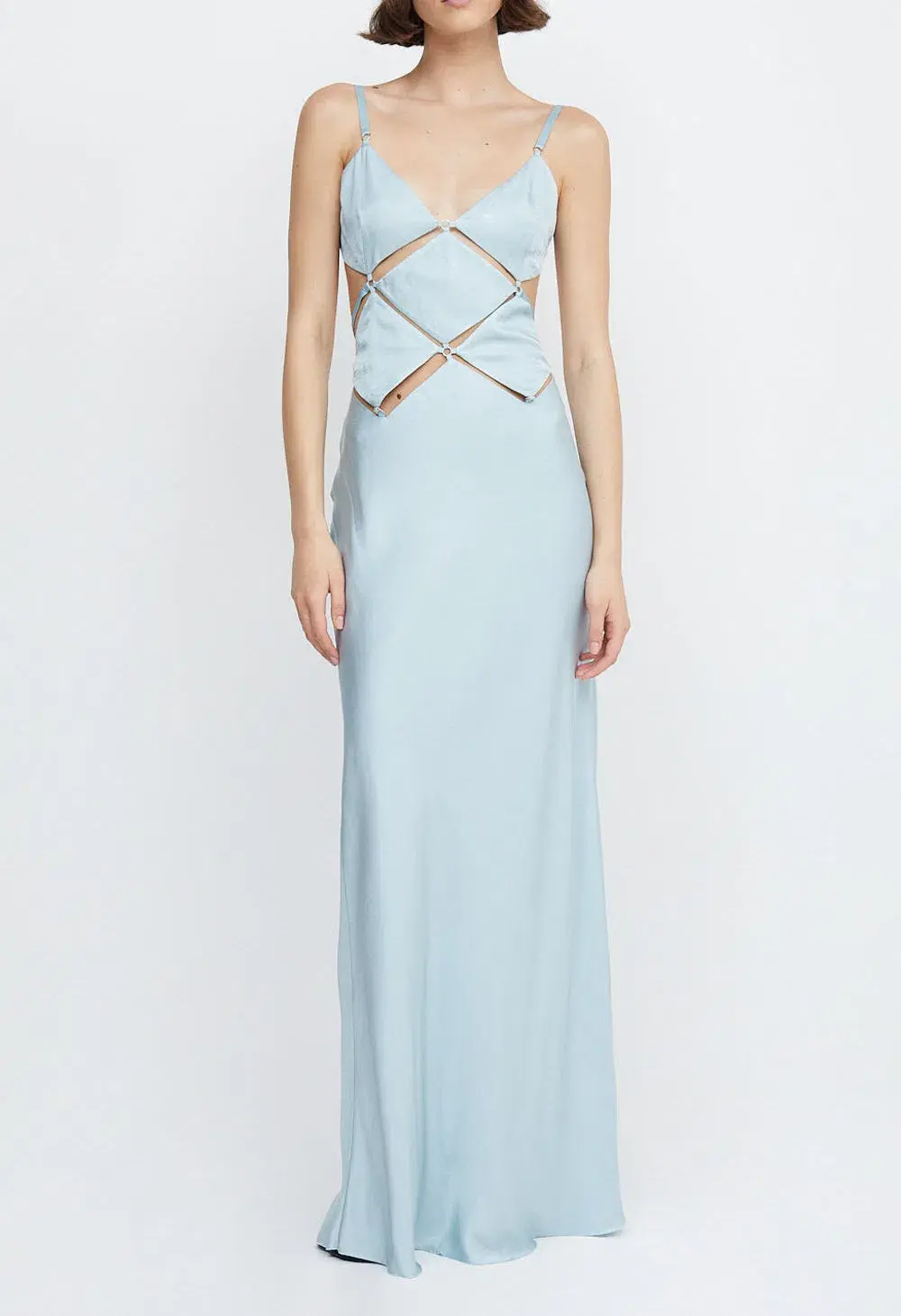 Bec & Bridge Diamond Days Strap Maxi Dress Cloud Blue Size 8 / S - Image 1