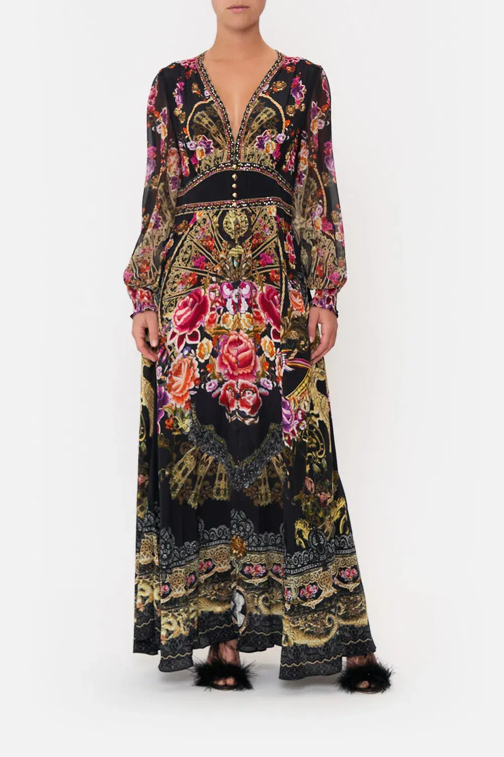 Camilla Button Dress With Shaped Waistband Dance With Duende Size XL / Au 16 - Image 4
