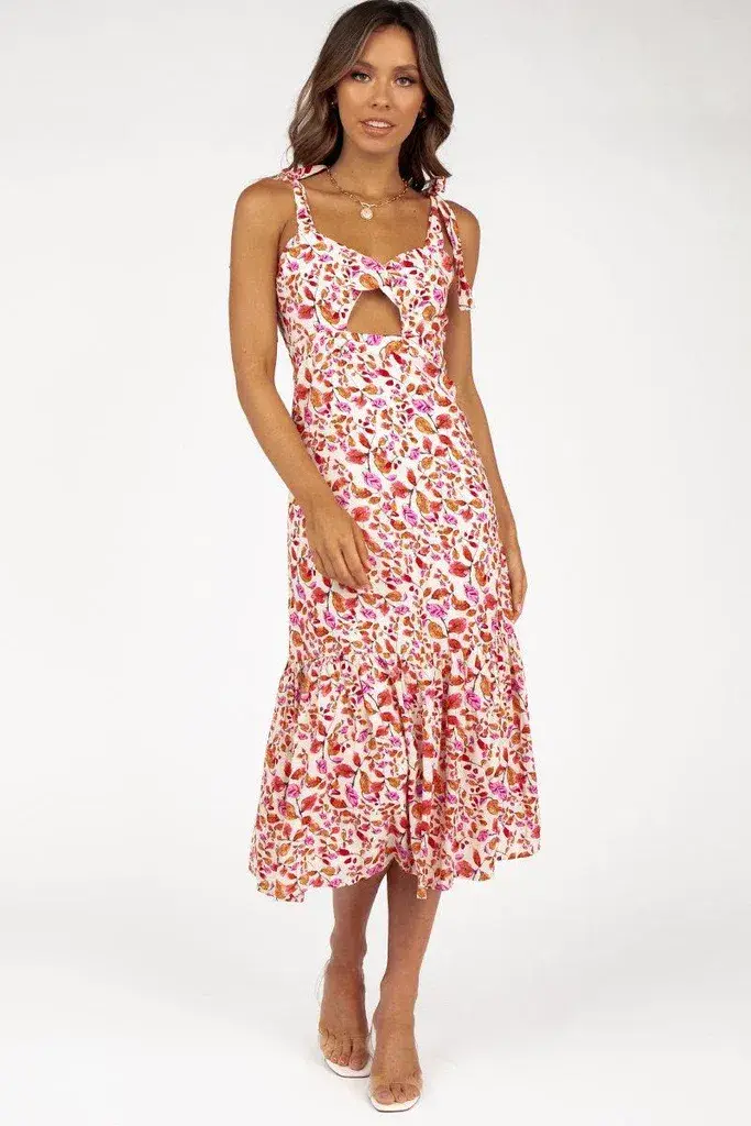 Dissh Paloma Sleeveless Midi Dress Floral Size 8 for rent on The Volte - main image