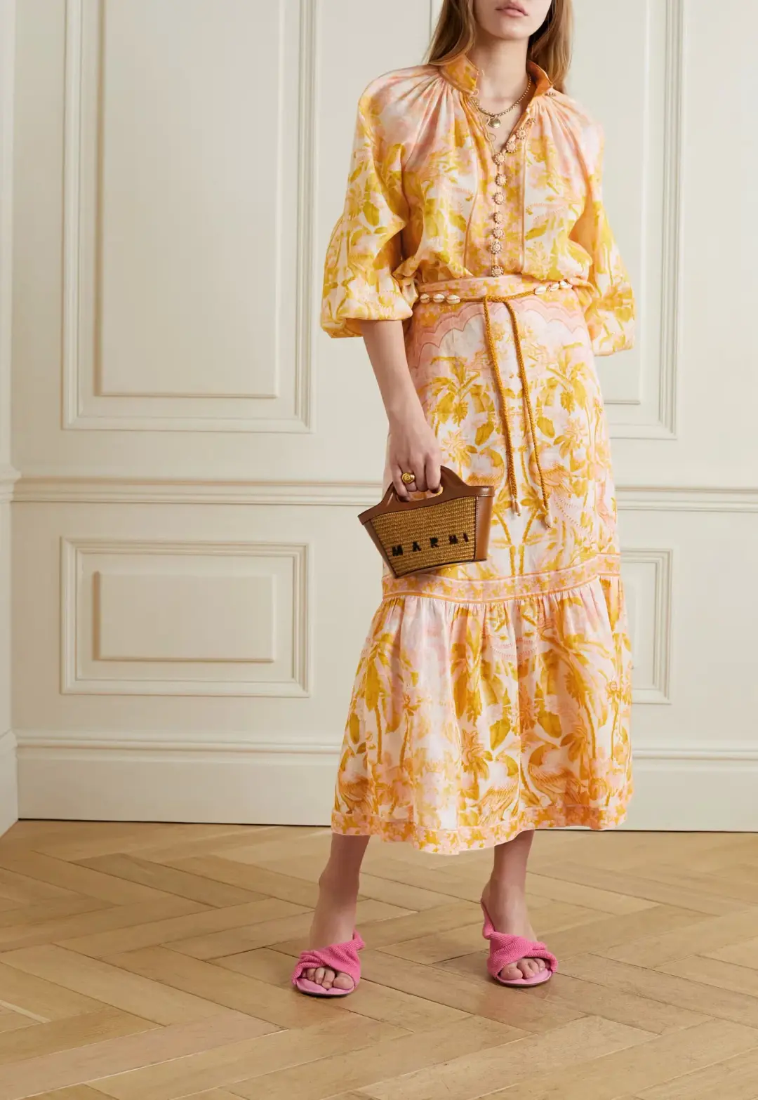 Zimmermann Lyre Set Print Size 16 for rent on The Volte - main image