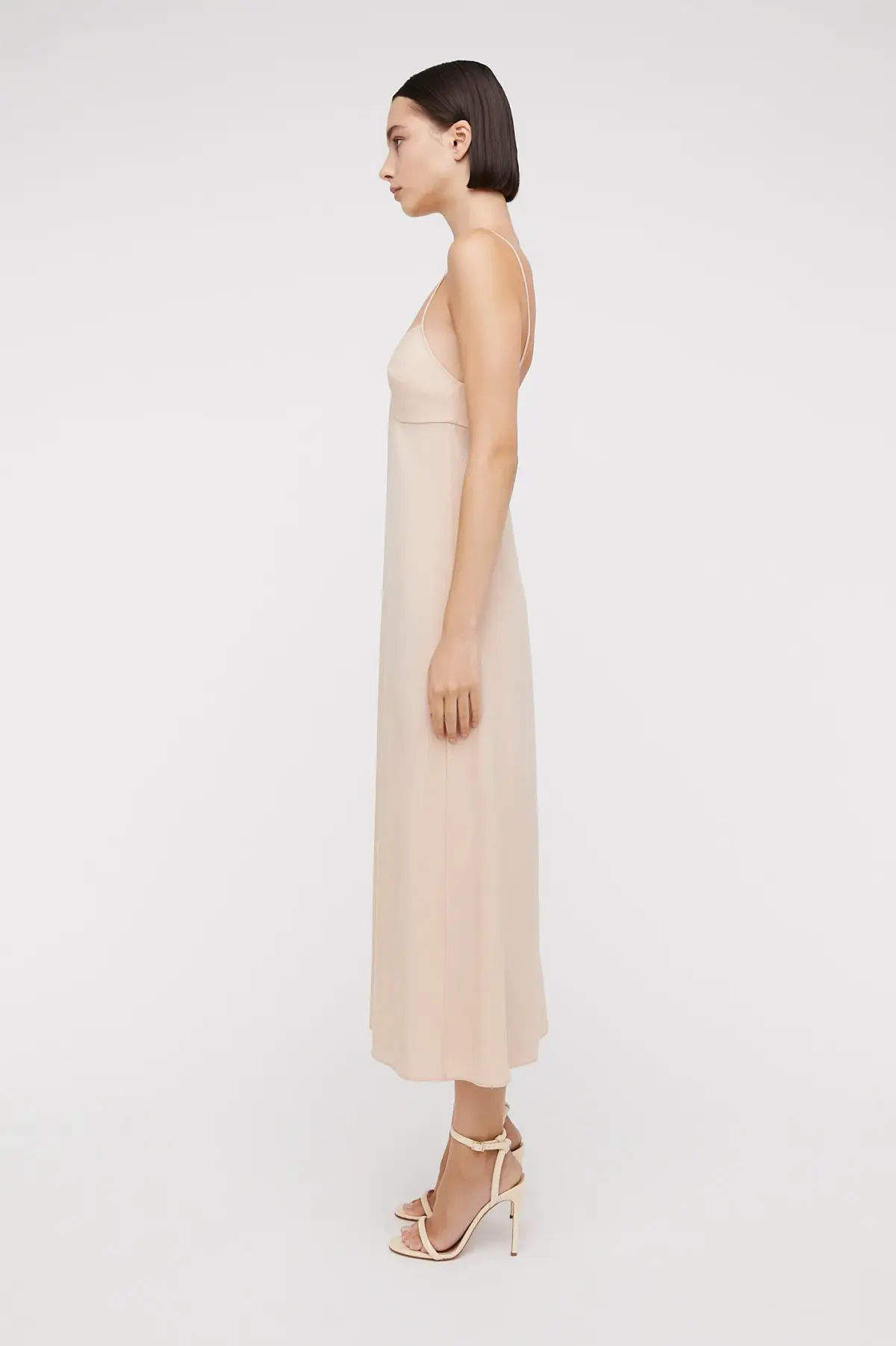 Scanlan Theodore Silk Slip Dress Nude Size 10  - Image 1